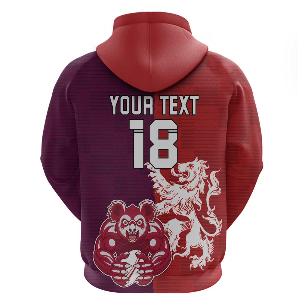 Custom British Lions Brumbies Zip Hoodie Unique Style - Aussie Hoodie