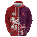 Custom British Lions Brumbies Zip Hoodie Unique Style - Aussie Hoodie