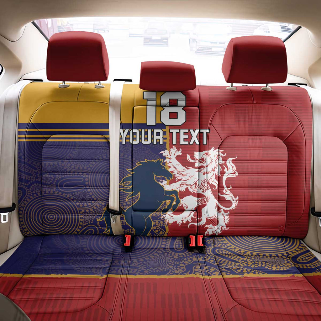 Custom British Lions Queensland Back Car Seat Cover Unique Style - Aussie Hoodie