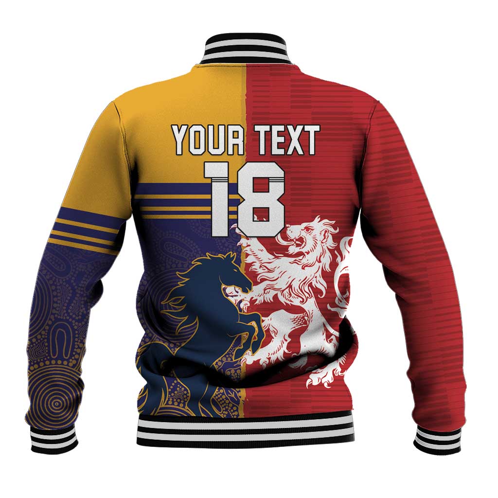 Custom British Lions Queensland Baseball Jacket Unique Style - Aussie Hoodie