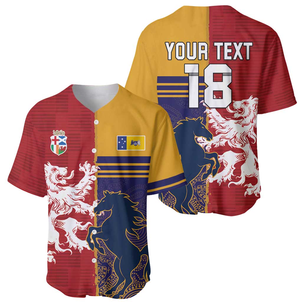 Custom British Lions Queensland Baseball Jersey Unique Style - Aussie Hoodie