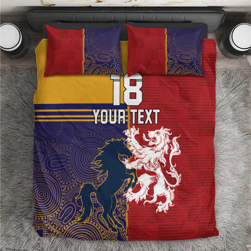 Custom British Lions Queensland Bedding Set Unique Style - Aussie Hoodie