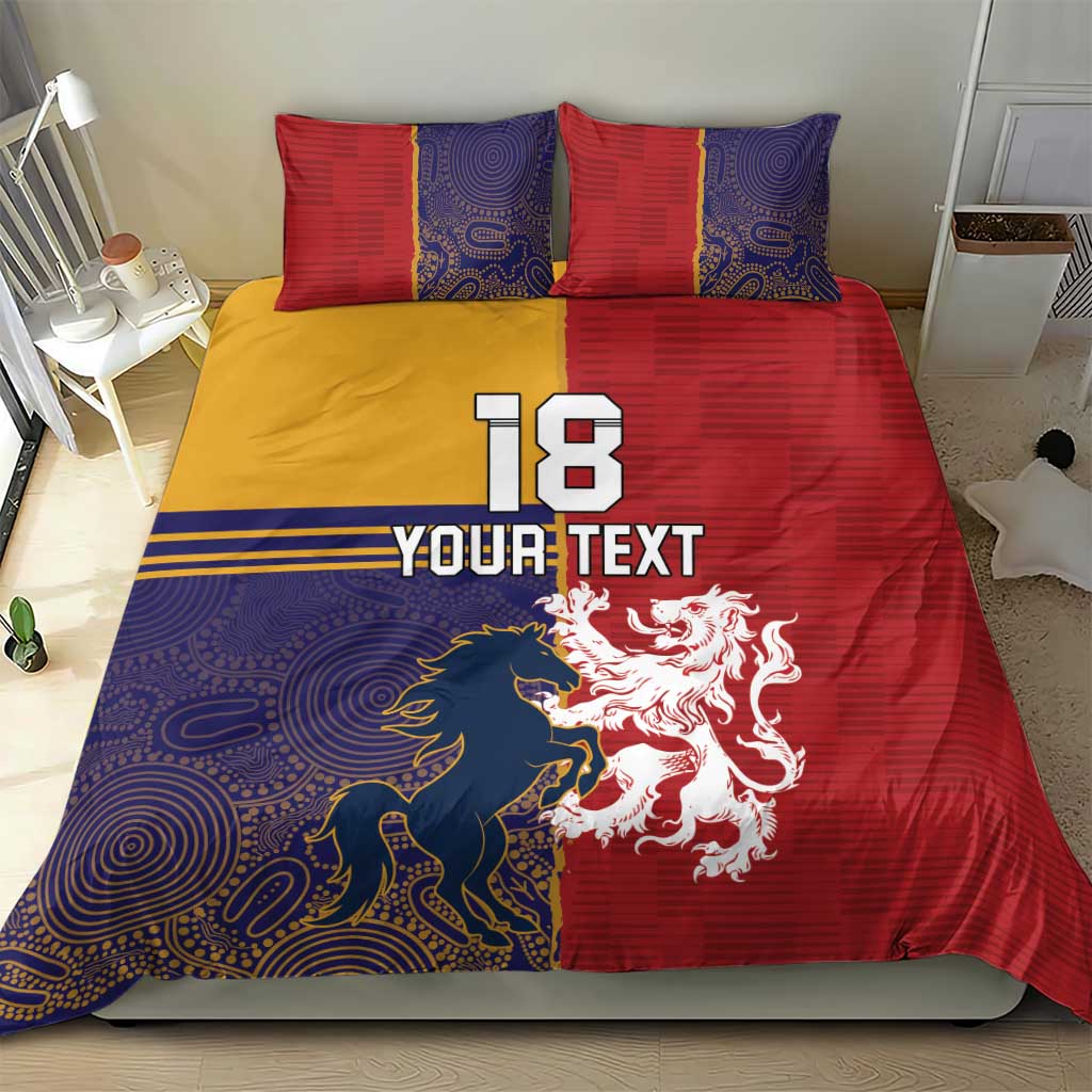 Custom British Lions Queensland Bedding Set Unique Style - Aussie Hoodie