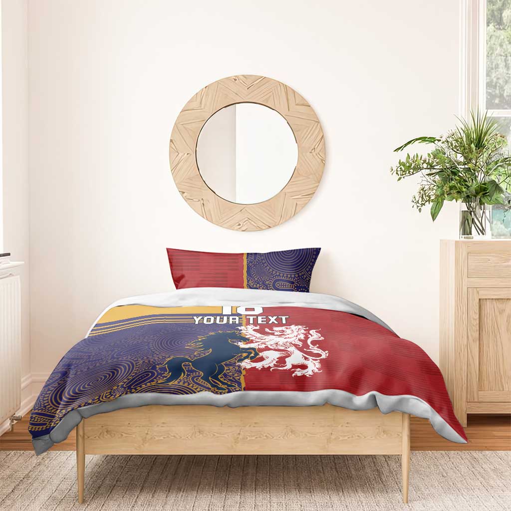 Custom British Lions Queensland Bedding Set Unique Style - Aussie Hoodie
