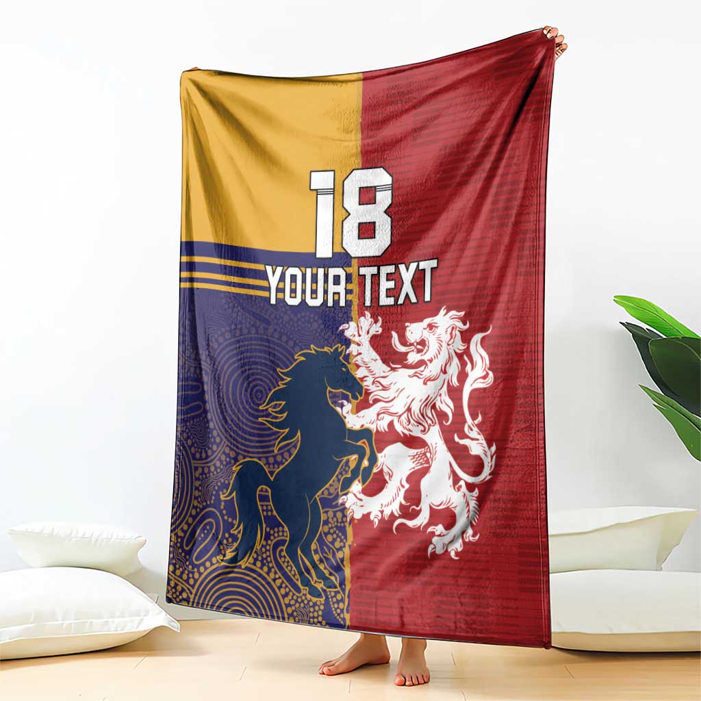 Custom British Lions Queensland Blanket Unique Style - Aussie Hoodie