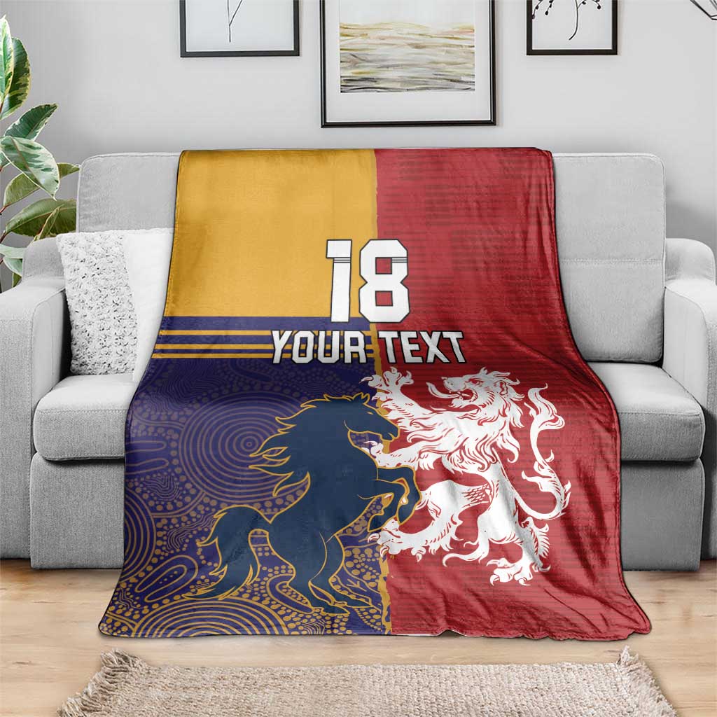 Custom British Lions Queensland Blanket Unique Style - Aussie Hoodie