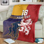 Custom British Lions Queensland Blanket Unique Style - Aussie Hoodie