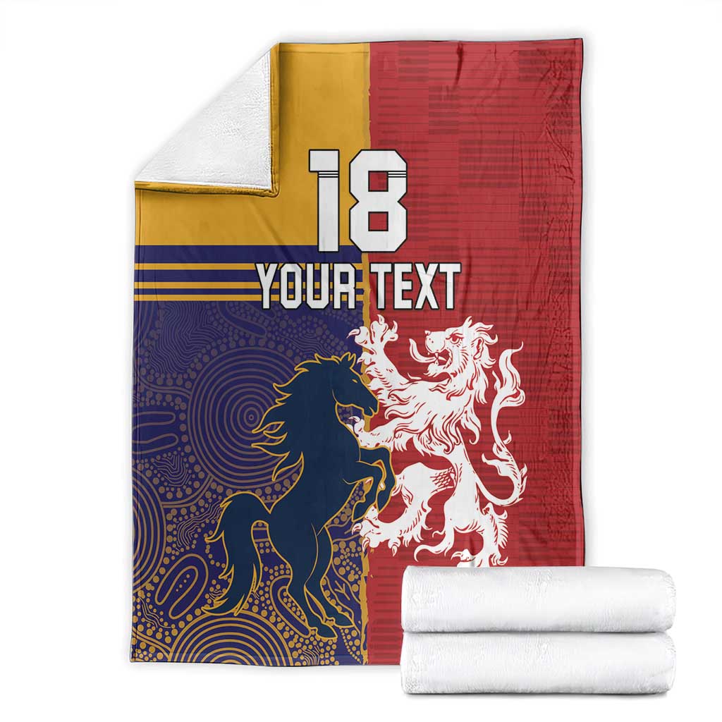 Custom British Lions Queensland Blanket Unique Style - Aussie Hoodie