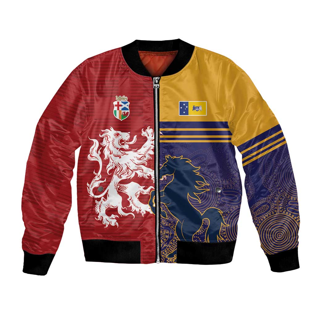 Custom British Lions Queensland Bomber Jacket Unique Style - Aussie Hoodie