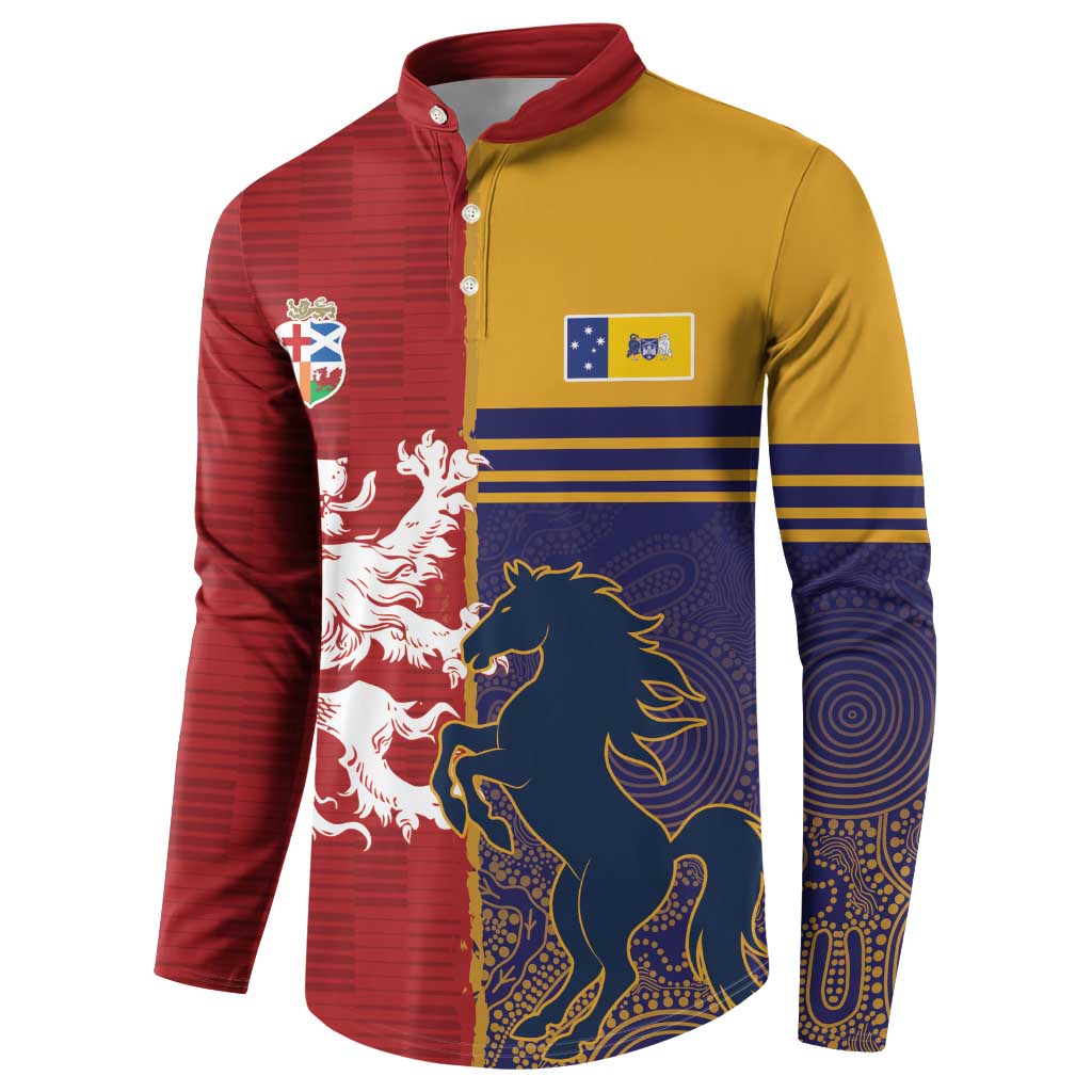 Custom British Lions Queensland Button Sweatshirt Unique Style - Aussie Hoodie