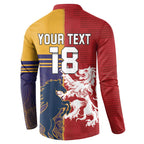 Custom British Lions Queensland Button Sweatshirt Unique Style - Aussie Hoodie