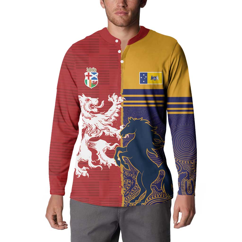 Custom British Lions Queensland Button Sweatshirt Unique Style - Aussie Hoodie