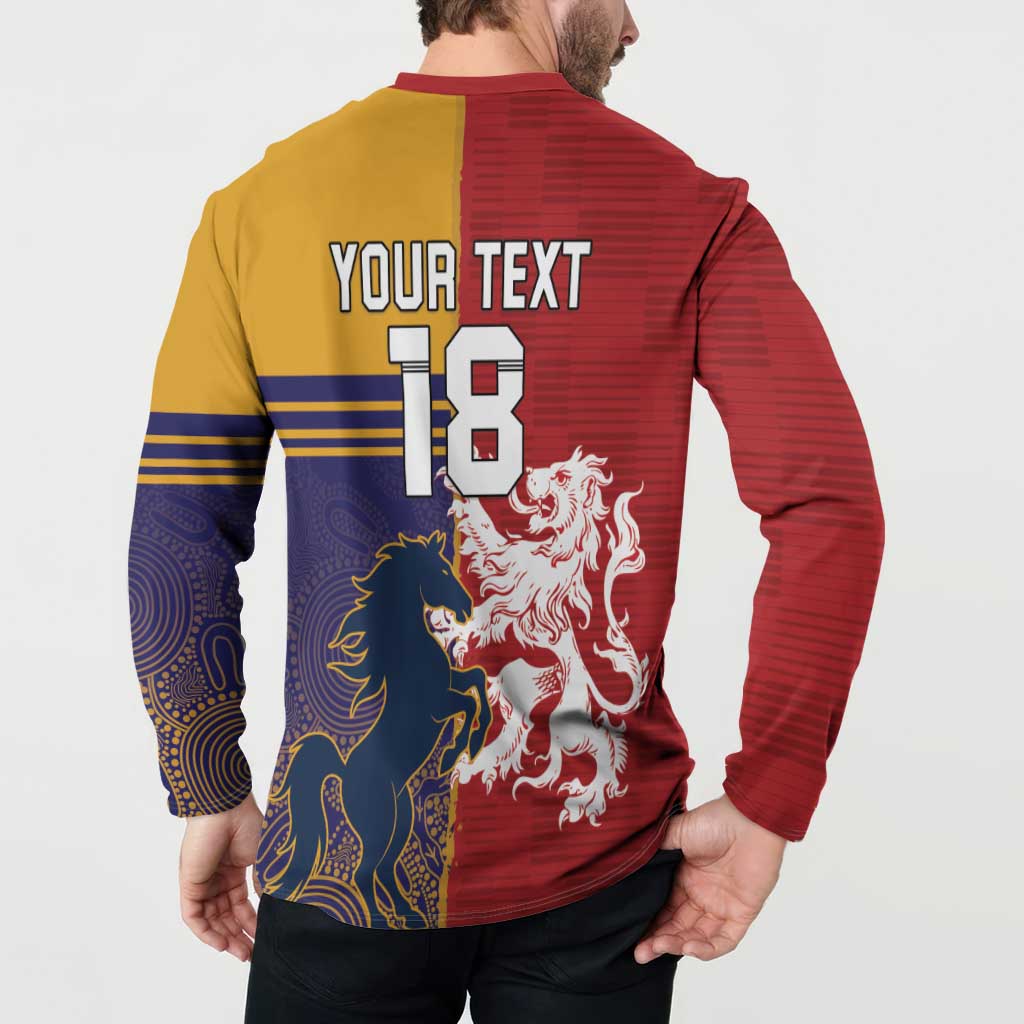 Custom British Lions Queensland Button Sweatshirt Unique Style - Aussie Hoodie