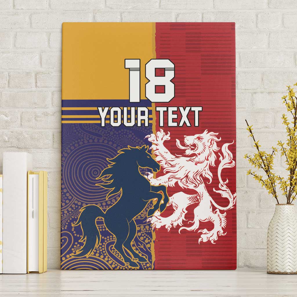 Custom British Lions Queensland Canvas Wall Art Unique Style - Aussie Hoodie