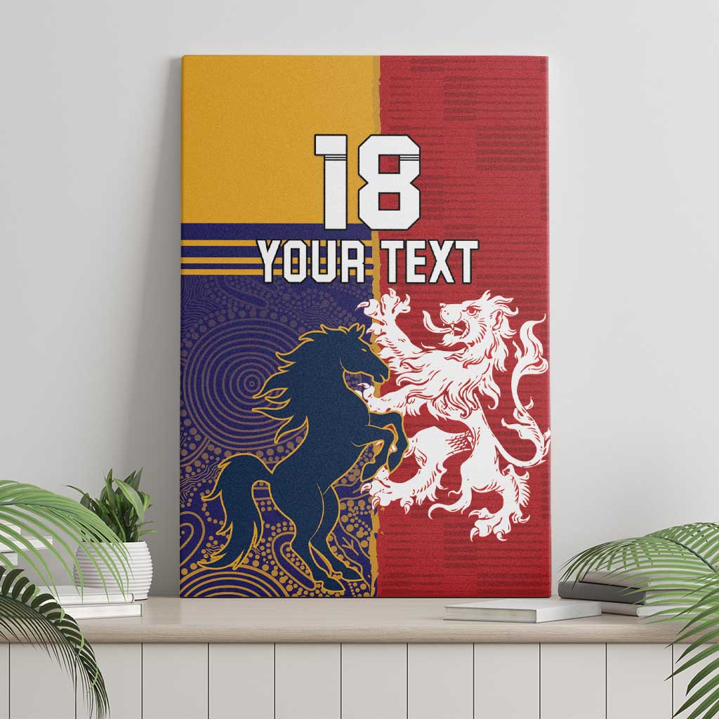 Custom British Lions Queensland Canvas Wall Art Unique Style - Aussie Hoodie