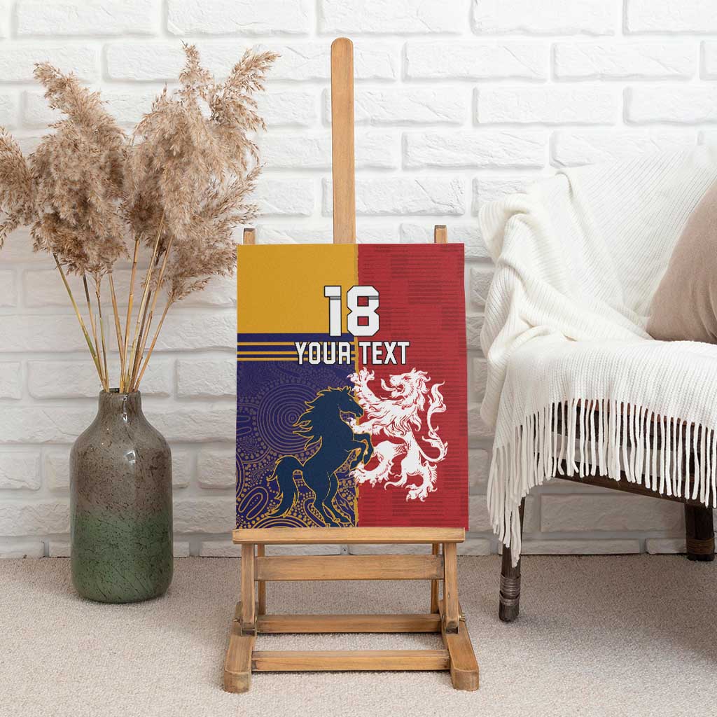 Custom British Lions Queensland Canvas Wall Art Unique Style - Aussie Hoodie