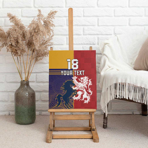 Custom British Lions Queensland Canvas Wall Art Unique Style - Aussie Hoodie