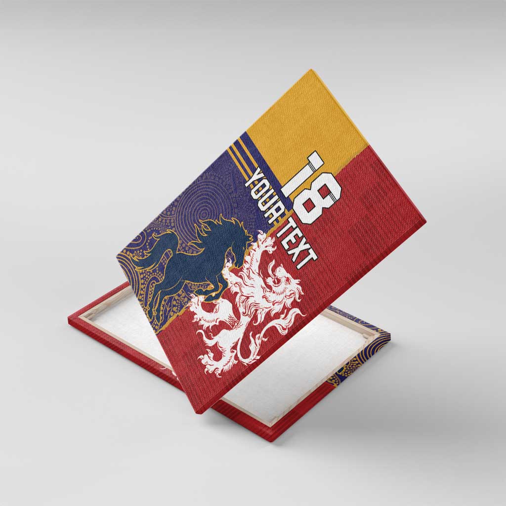 Custom British Lions Queensland Canvas Wall Art Unique Style - Aussie Hoodie