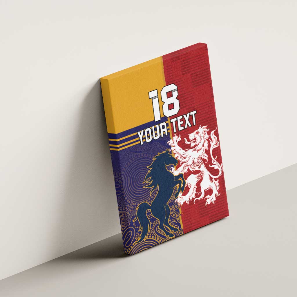 Custom British Lions Queensland Canvas Wall Art Unique Style - Aussie Hoodie