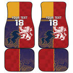 Custom British Lions Queensland Car Mats Unique Style - Aussie Hoodie