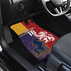 Custom British Lions Queensland Car Mats Unique Style - Aussie Hoodie