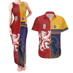 Custom British Lions Queensland Couples Matching Tank Maxi Dress and Hawaiian Shirt Unique Style - Aussie Hoodie