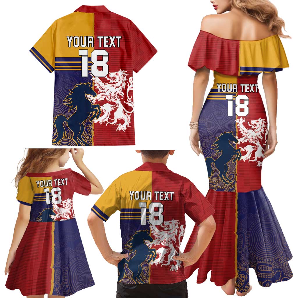 Custom British Lions Queensland Family Matching Mermaid Dress and Hawaiian Shirt Unique Style - Aussie Hoodie