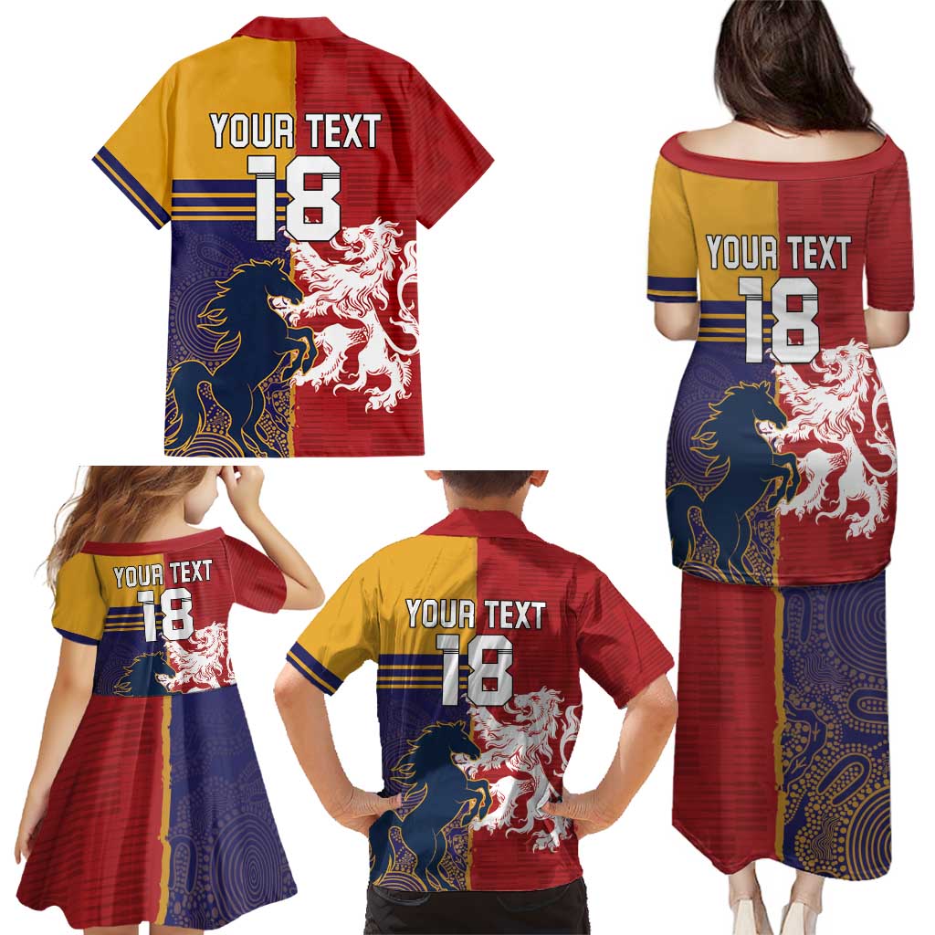 Custom British Lions Queensland Family Matching Puletasi and Hawaiian Shirt Unique Style - Aussie Hoodie