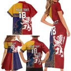 Custom British Lions Queensland Family Matching Short Sleeve Bodycon Dress and Hawaiian Shirt Unique Style - Aussie Hoodie