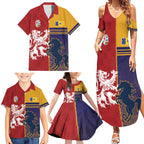 Custom British Lions Queensland Family Matching Summer Maxi Dress and Hawaiian Shirt Unique Style - Aussie Hoodie