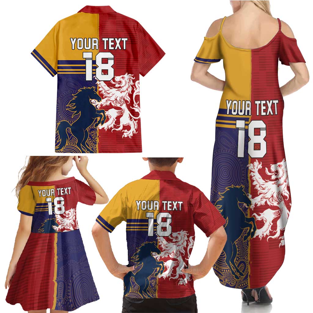 Custom British Lions Queensland Family Matching Summer Maxi Dress and Hawaiian Shirt Unique Style - Aussie Hoodie