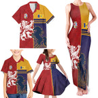 Custom British Lions Queensland Family Matching Tank Maxi Dress and Hawaiian Shirt Unique Style - Aussie Hoodie