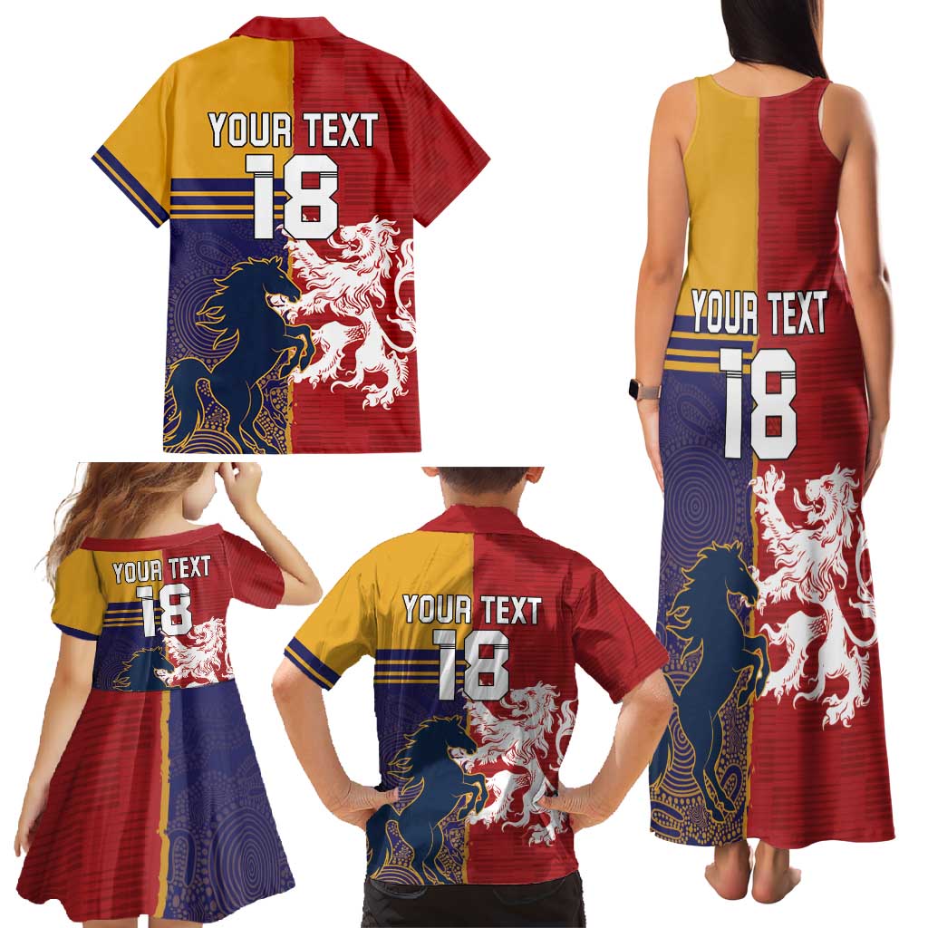 Custom British Lions Queensland Family Matching Tank Maxi Dress and Hawaiian Shirt Unique Style - Aussie Hoodie
