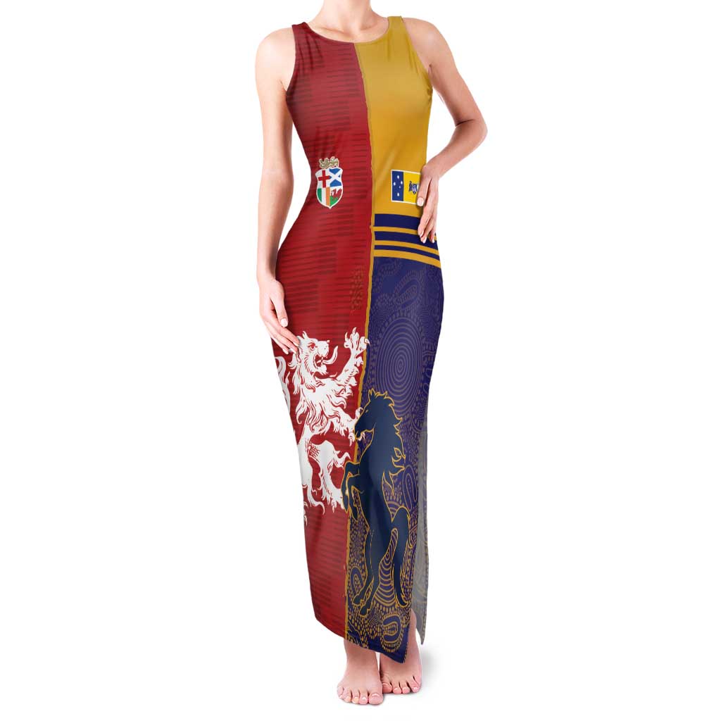 Custom British Lions Queensland Family Matching Tank Maxi Dress and Hawaiian Shirt Unique Style - Aussie Hoodie