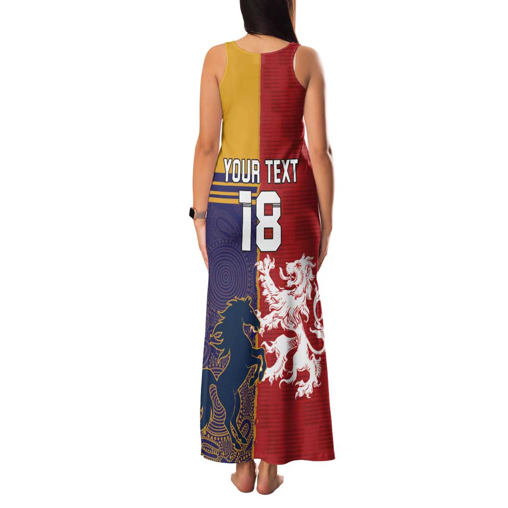 Custom British Lions Queensland Family Matching Tank Maxi Dress and Hawaiian Shirt Unique Style - Aussie Hoodie