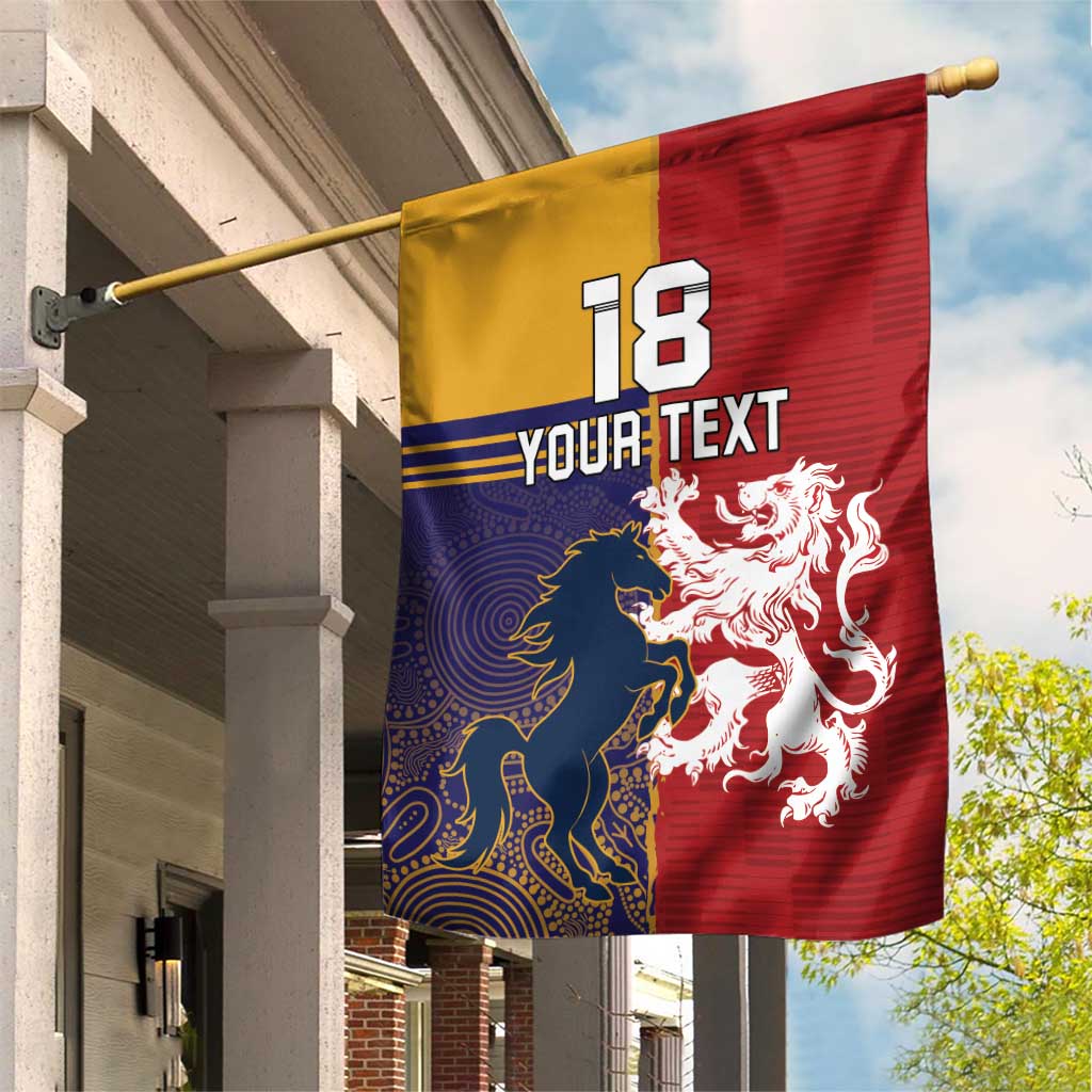 Custom British Lions Queensland Garden Flag Unique Style - Aussie Hoodie