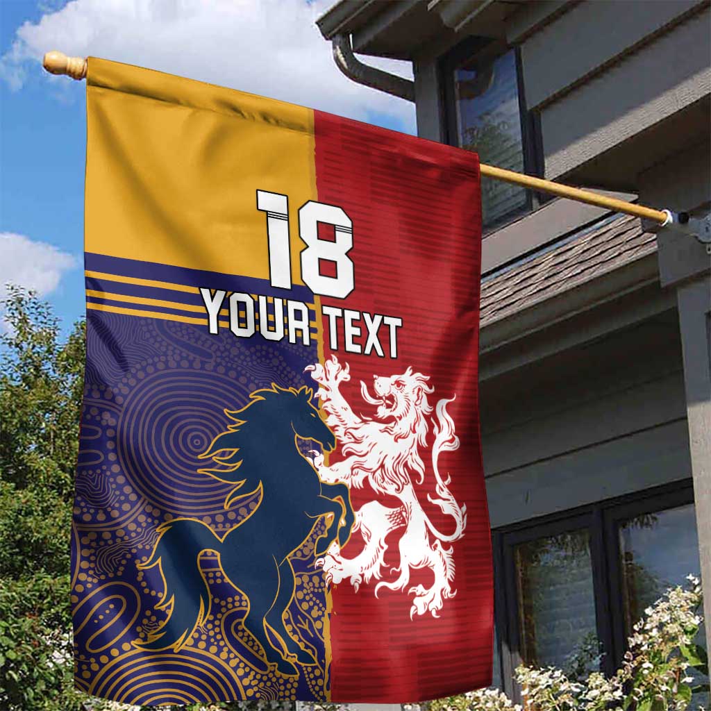 Custom British Lions Queensland Garden Flag Unique Style - Aussie Hoodie