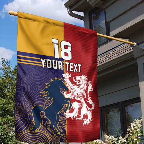 Custom British Lions Queensland Garden Flag Unique Style - Aussie Hoodie