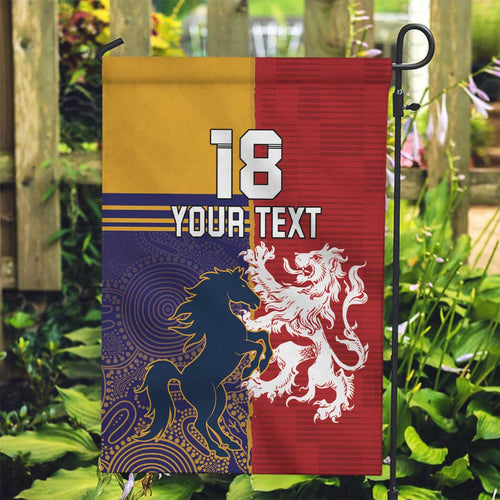 Custom British Lions Queensland Garden Flag Unique Style - Aussie Hoodie