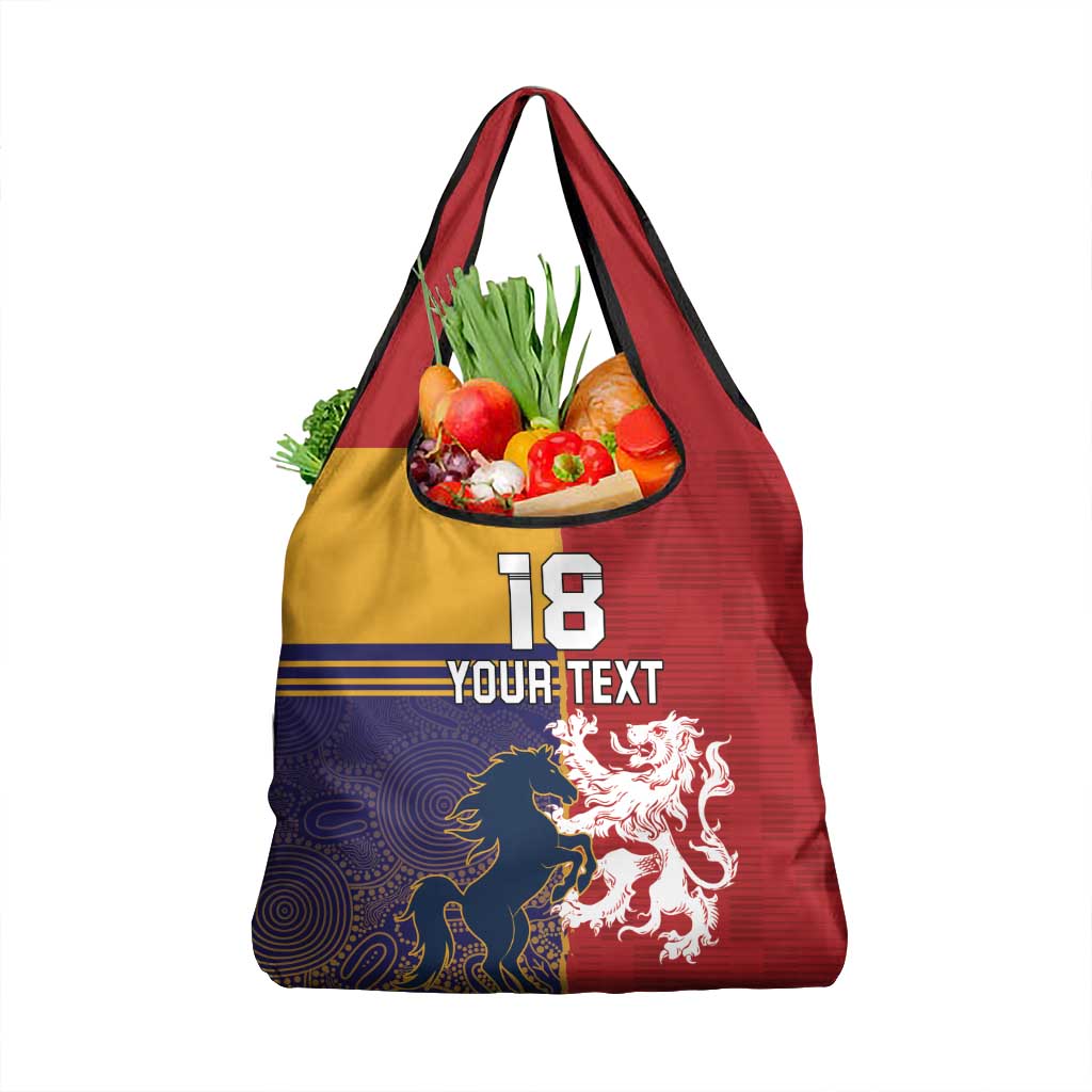 Custom British Lions Queensland Grocery Bag Unique Style - Aussie Hoodie