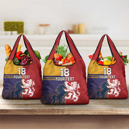 Custom British Lions Queensland Grocery Bag Unique Style - Aussie Hoodie