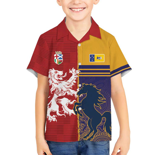 Custom British Lions Queensland Hawaiian Shirt Unique Style - Aussie Hoodie