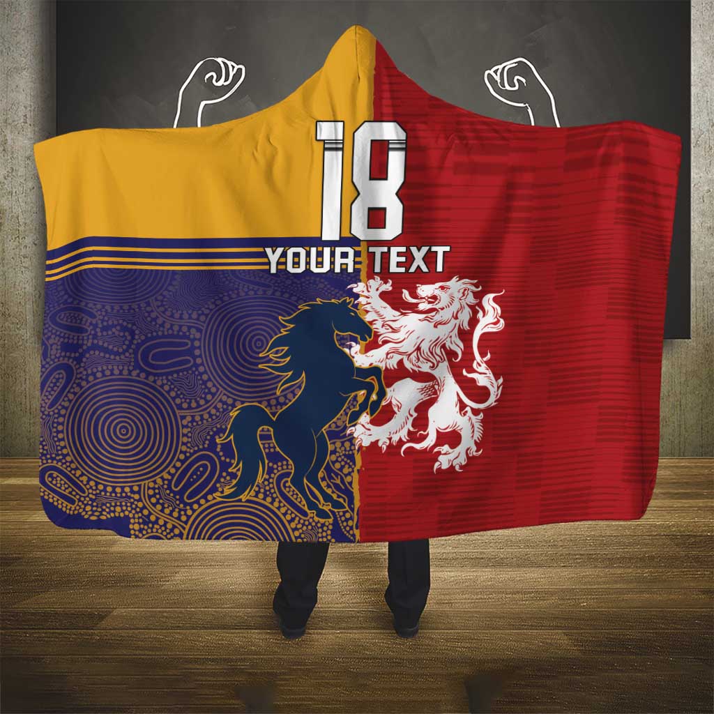 Custom British Lions Queensland Hooded Blanket Unique Style - Aussie Hoodie