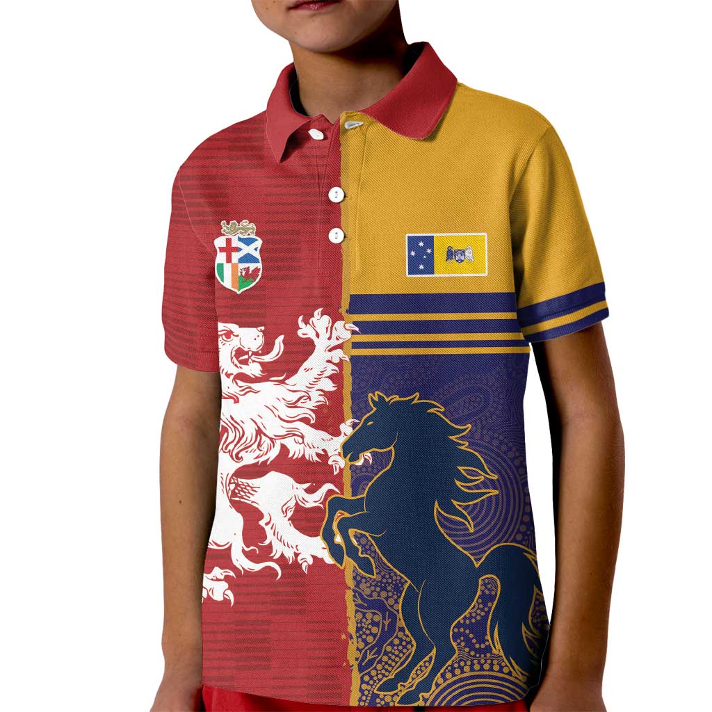 Custom British Lions Queensland Kid Polo Shirt Unique Style - Aussie Hoodie