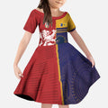 Custom British Lions Queensland Kid Short Sleeve Dress Unique Style - Aussie Hoodie
