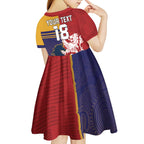 Custom British Lions Queensland Kid Short Sleeve Dress Unique Style - Aussie Hoodie