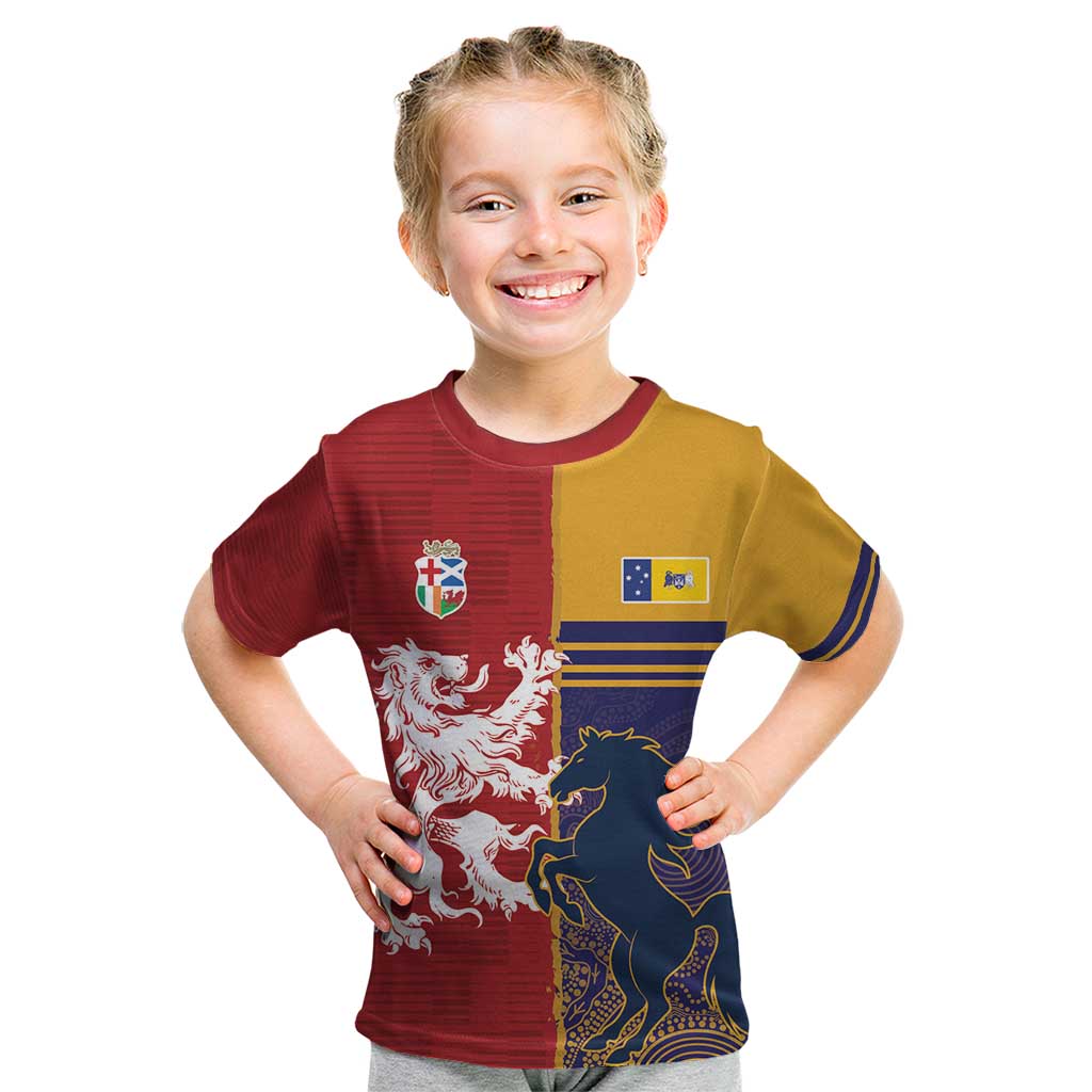 Custom British Lions Queensland Kid T Shirt Unique Style - Aussie Hoodie