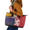Custom British Lions Queensland Leather Tote Bag Unique Style - Aussie Hoodie