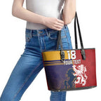 Custom British Lions Queensland Leather Tote Bag Unique Style - Aussie Hoodie