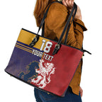 Custom British Lions Queensland Leather Tote Bag Unique Style - Aussie Hoodie